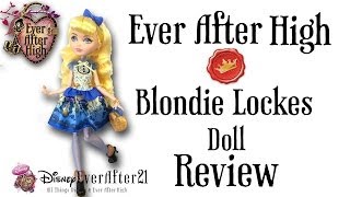 Ever After High Blondie Lockes Doll Review Unboxing Royal [upl. by Zabrina]