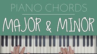 Piano Chords Major amp Minor [upl. by Hanforrd937]