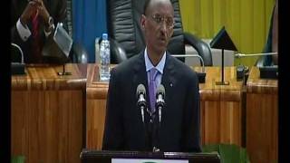 President Kagame at swearingin of new Prime Minister Cabinet Kigali 7 October 2011 [upl. by Neetsyrk]