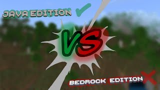 Java Minecraft Vs Bedrock Minecraft [upl. by Kcirevam]