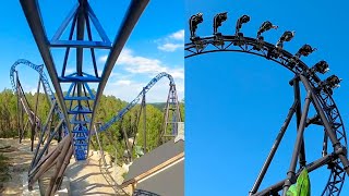 Storm Roller Coaster Multi Angle 4K POV Tusenfryd Theme Park Oslo Norway [upl. by Anjanette]