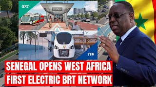 Senegal Unveils Sub Saharan Africa’s First All Electric BRT Network brt dakar senegal [upl. by Ilocin]