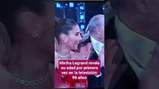 Mirtha Legrand revela su edad en los MartinFierro 96 años [upl. by Aihsit784]