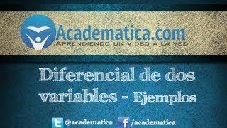 Diferencial en dos variables HD  Ejemplos [upl. by Rehpinej]