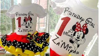 Using Cricut Iron On Vinyl Minnie Mouse Onesie Cricut Maker [upl. by Girish12]