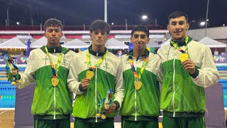 Antioquia que quedó con el oro en los relevos 4x100 mts combinado masculino ⚪️🟢  NadaMejor [upl. by Ynaffad]