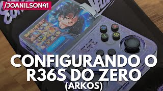 R36S do zero  Instalando ArkOS e configurando [upl. by Alejoa]