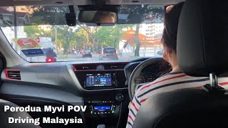 2021 Perodua Myvi Facelift CVTDaihatsu Sirion POV Grab Drive Penang Malaysia Georgetown [upl. by Atekin]