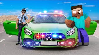 Jason and Minecraft Officers Story with Herobrine [upl. by Doll821]