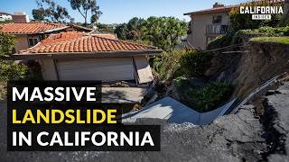 Massive Landslide in California Threatening Hundreds of Homes  Rancho Palos Verdes [upl. by Rust]