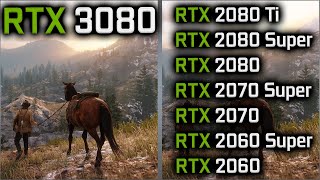 3080 vs 2080 Ti vs 2080 SUPER vs 2080 vs 2070 Super vs 2070 vs 2060 Super vs 2060 [upl. by Stevana911]