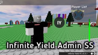 Roblox script showcase 19  Infinite Yield SS Admin [upl. by Asillim]