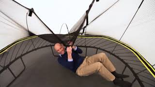 Springfree Trampoline Keith Demonstrates Net Rods [upl. by Eelyk]