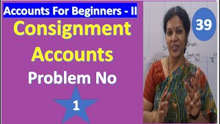 3 Consignment Accounts  Problem No 1 [upl. by Ytsenoh]