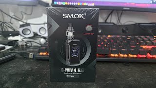 SMOK GPRIV 4 Kit 230W Mod Vape With 65ml TFV18 Mini Tank Vaporizer Grey Unboxing [upl. by Dafna]