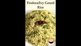 Tindora Rice RecipeIvy Gourd RiceKundru RiceTendli BhaatTondli BhaatDondakaya Riceshorts [upl. by Aihtebat]