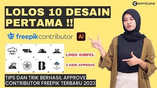 LOLOS 10 DESAIN PERTAMA FREEPIK KONTRIBUTOR FREEPIK 2023 [upl. by Florentia144]