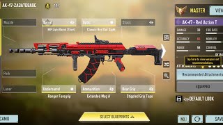 NEW AK  47 RED ACTION  HARDPOINT COD MOBILE [upl. by Anil]