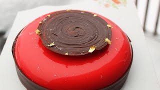 A simple way to decorate cakes with a mirror glaze [upl. by Alya478]