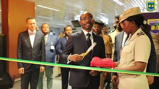 Inauguration de deux Scanners Modernes à Bagage Rayon X à l’Aéroport de Libreville [upl. by Lorne638]