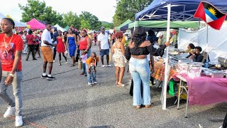 Antigua and Barbuda 43rd independent food fair🇦🇬 wow 😳 look pon people delicious Caribbean cuisines [upl. by Niwled467]