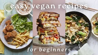 3 EASY VEGAN RECIPES FOR BEGINNERS VEGANUARY [upl. by Rachaba]