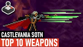 Castlevania SotN  Top 10 Weapons [upl. by Htebazile]