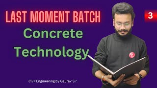 Concrete Technology  Last Moment Batch  Lecture3  Civil Engineering 3rd Sem  polytechnic [upl. by Seiden]