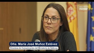 Diálogos Feindef Entrevista a la DIRCOMDEF Dña María José Muñoz Estévez [upl. by Oecam35]