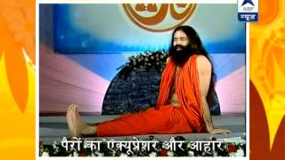 Baba Ramdevs Yog Yatra Feet acupressure [upl. by Yttocs691]