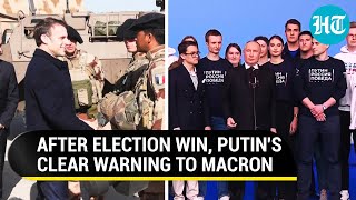 Minutes After Poll Win Putin Sends Warning To NATO Over Macrons Ukraine Threat World War 3 [upl. by Newo666]