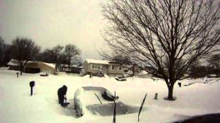 28 Inch Snow  Blizzard 2010 Aftermath in Howell NJ [upl. by Darcia]