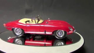 118 1961 Jaguar EType Convertible by Burago review [upl. by Catarina]