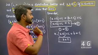 Distributive lattice Show that bc Discrete Mathematics MA3354 Problems in Tamil Unit 5 [upl. by Margery740]