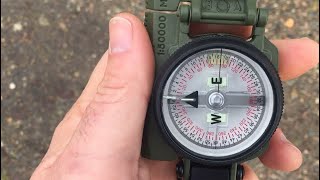 THIS is how to use a Compass Lensatic Compass for beginners [upl. by Alsi]