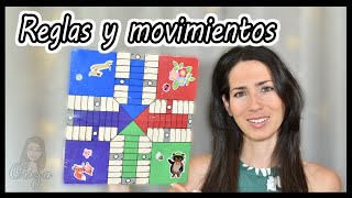 Movimientos y reglas del Parchís  2 dados  Superparchís  Parcheesi  Luisa [upl. by Oyam]