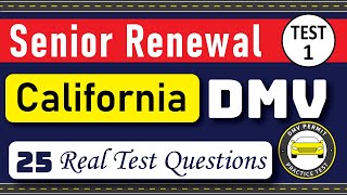 California DMV Written Test 2024  DMV Senior Written Test 2024  DMV Renewal For Seniors [upl. by Ailemrac]