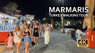 AFTER MIDNIGHT Night walking tour in Marmaris Turkey 4K 60 FPS  Marmaris old town night walk 2024 [upl. by Botnick519]