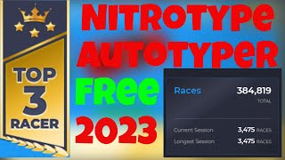 NEW NitroType AUTOTYPER 2023 [upl. by Ursi933]