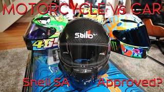 Motorcycle Helmets VS Car Helmets Snell SA Approved Stilo ST5 Carbon Unboxing [upl. by Sidnak864]