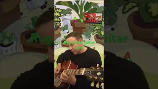 Bluey rug island guitar cover bluey rugisland guitar guitarcover [upl. by Eutnoj]