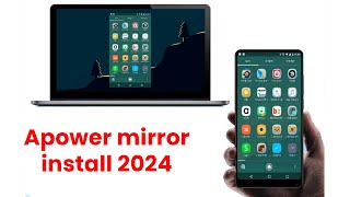 how to install apower mirror software On pc  Apower Mirror install Windows 10 or Windows 11 [upl. by Arrek]