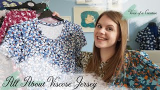 All About Viscose Jersey Fabrics Patterns My Makes and Sewing Tips [upl. by Irtimd146]