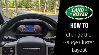 How to Change the Gauge Cluster Layout  2024 Land Rover Defender 110 S [upl. by Sivad]