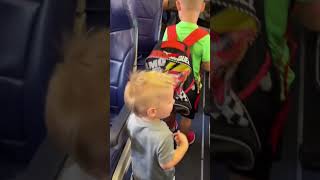 Adorable Toddler Melts Hearts Greeting Fellow Passengers [upl. by Armillia]