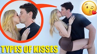 10 Types of Kisses with Hot Girlfriend Kissing Tutorial [upl. by Vivianna]