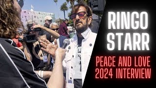 Ringo Starr Interview On Making Music at Age 84  Peace amp Love 2024 [upl. by Ilowell]