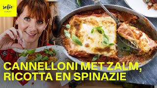 Cannelloni met zalm ricotta en spinazie ❤️  Sofie Dumont [upl. by Esylla]