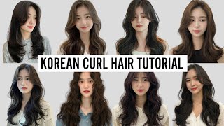 KOREAN CURL HAIR TUTORIAL  Basic Curling Iron Technique to unlock the Secret of Kpop amp Kdrama stars [upl. by Virgil]