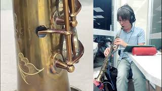 🎷薩克斯風樂器🎷追 張國榮用技術開發出神器高音薩克斯風整隻裸銅無加工無升F鍵音孔不會斷生銹白鋼針全家便利商店現場錄製使用修改500顆經驗吹嘴搭配（完美全配第二批42000購入神器）。 [upl. by Eveiveneg49]